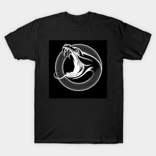 Snake Head Print T-Shirt